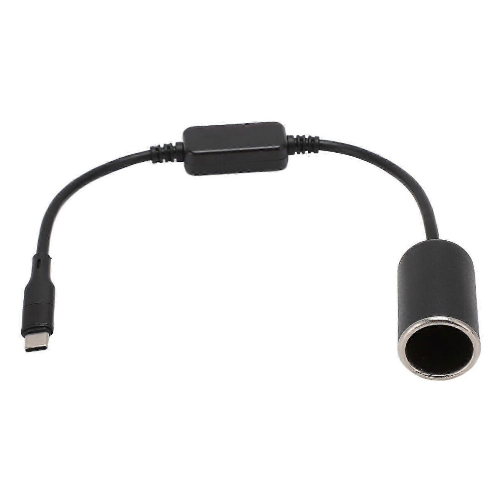 Usb C To 12V Cigarette Lighter Socket Adapter, 5V Input 15W Max Output For Car Dash Cam Gps Led Strips 6901168305034