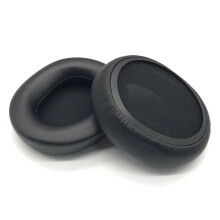 Ersatz-Ohrpolster kompatibel mit dem kabelgebundenen SteelSeries Arctis Nova Pro Headset, Ohrpolster aus Memory-Schaum und Proteinleder in Schwarz