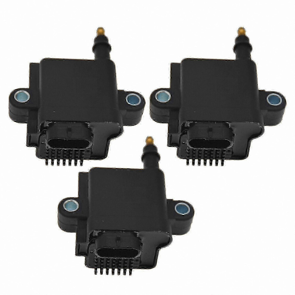 3Pcs Ignition Coil Compatible With Mercury Optimax 2004- Engines, Replace 300-8M0077471 300-879984T01 339-879984T00, Abs Material Black 6901168305010
