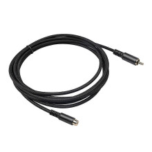 RCA-Verlängerungskabel (Stecker auf Buchse), 6 m, Gehäuse aus Aluminiumlegierung, doppelte Abschirmung