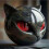 Black Luxury Cat Statue Blue Home Decor Gift Art 2