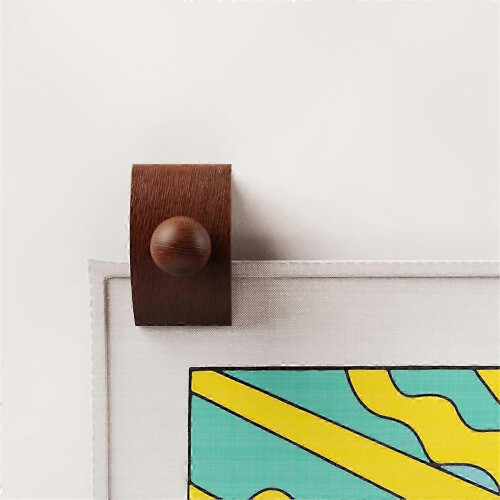 Wall Tapestry Hangers with Wooden Clips for Blankets and Rugs - 2 Pack Display Solution 2