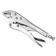 7 Inch Curved Jaw Locking Pliers Round Mouth C-Type Clamp High Carbon Steel
