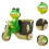 Frog Cart Pulling Decor, Animal Planter Pot, Funny Frog Statue for Balcony 5