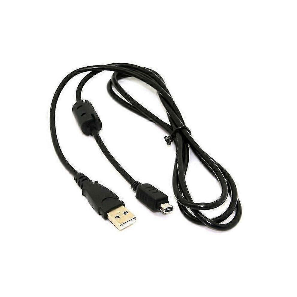 Usb Cable Compatible With Olympus Cb-Usb5 Cb-Usb6, 1.5M 12-Pin Data Cable For Digital Camera Black 6901168341827