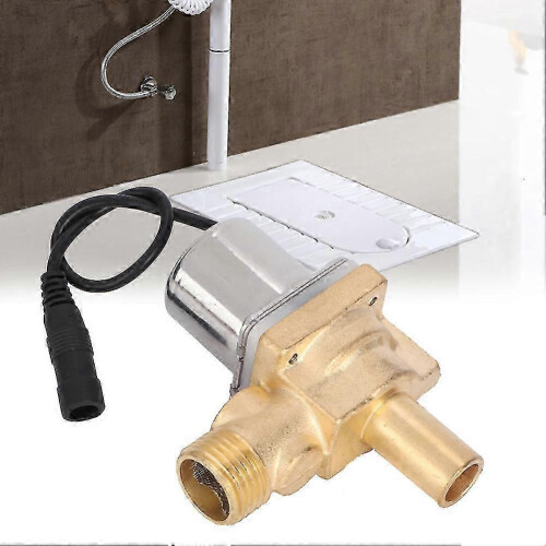 Urinal Sensor Solenoid Valve 6V, Copper Bathroom Urinal Flush Valve Maintenance Accessory, Multiple Types Available G1/2" 1
