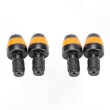 4-Pack Waterproof Bicycle Handlebar End LED Lights with Orange Turn Signals, Plastic and Aluminium Alloy, for Bike Night Riding Safety