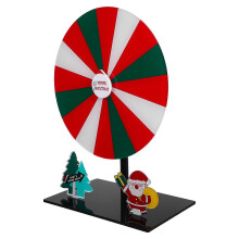 Roue de prix rotative en acrylique pour jeux interactifs et festivités de fin d'année