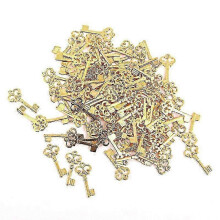 Antique Keys Alloy DIY Craft Charms for Bracelets Necklaces Keychains