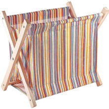 Fold-up Wooden Yarn Caddy Organiser Storage Basket for Knitting Crochet Supplies