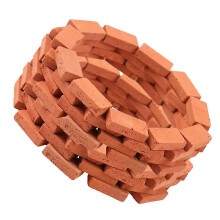 Mini Wall Bricks Miniature Bricks 250 Pieces, 1:16 Scale Clay Bricks for Craft Model Building, Dollhouse, Diorama, Model Railway Displays