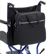 Rollstuhltasche, 37 x 14 x 37 cm, schwarz, 600D Oxford-Gewebe, wasserdicht, kompatibel mit den meisten Rollstühlen, Elektromobilen und Rollatoren