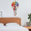 Hot Air Balloon Handwoven Wall Tapestry Blue 4