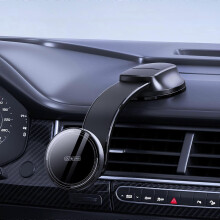 Soporte para teléfono coche cargador inalámbrico magnético 15W DUZZONA V3 Compatible con todos dispositivos Qi rotación 360 ABS aluminio