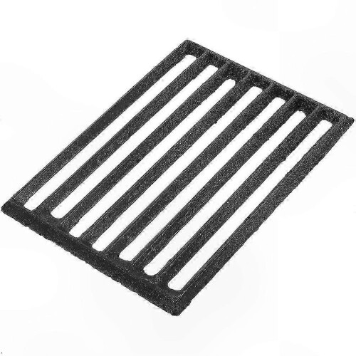 Rectangular Firewood Grate for Cooking, Durable Iron Fireplace Rack, Heat Resistant BBQ Accessory 2