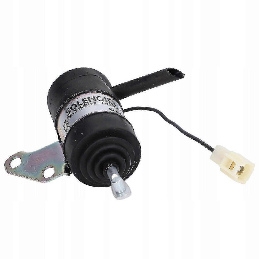 Fuel Cutoff Electromagnet 12V, Compatible With Kubota 16851-60014 Denso 052600-453, For Bx2230d Rtv900 Tractor Excavator 6901168146743