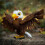 Eagle Desk Decor Lifelike Eagle Statue Toy Eagle Figurine,F 3