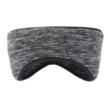 Winterse oorwarmer met hoofdband, volledig bedekkende oorkappen, unisex, elastische cationische stof, voor buitensporten en dagelijks gebruik, grijs