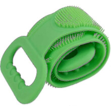 Sangle de nettoyage dorsal double face en silicone, brosse de douche et de lavage pour le nettoyage du corps
