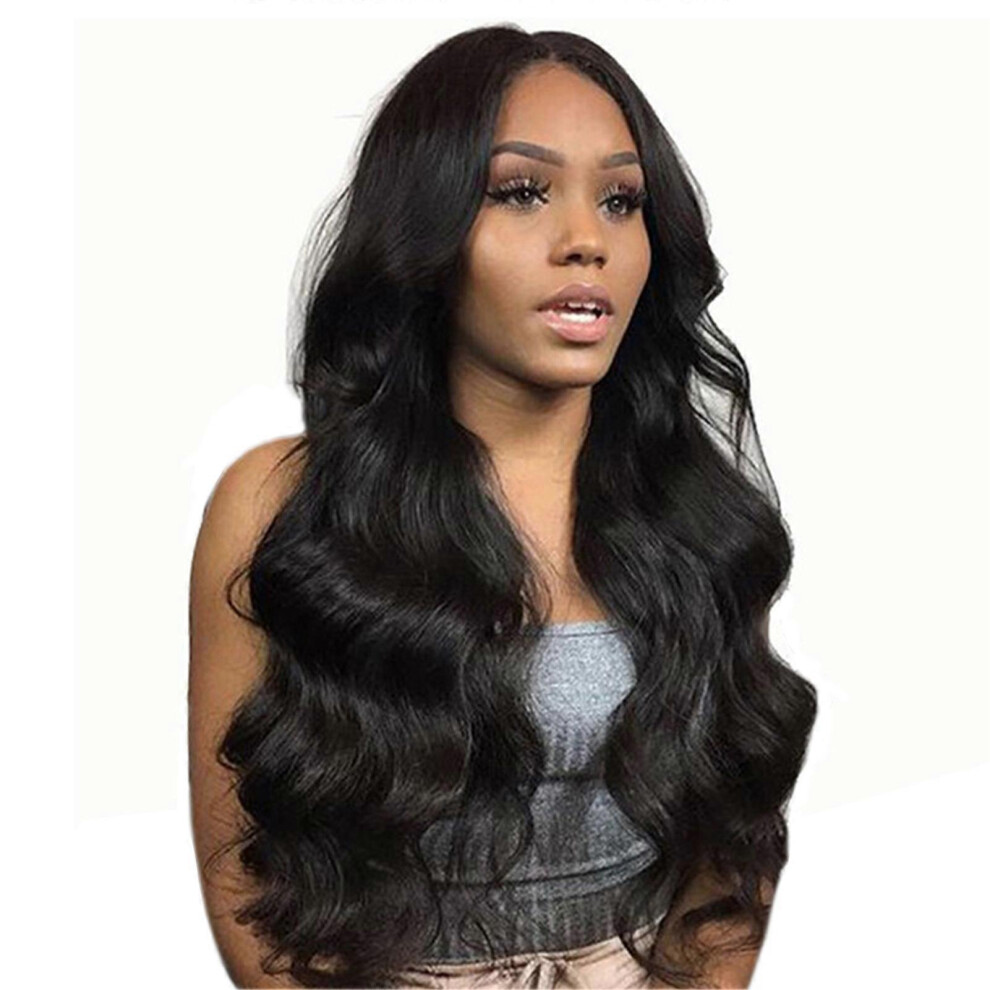 Long Curly Wavy Middle Parted Full Wigs, 68cm Length Temperature Fiber, Natural Looking Breathable Wigs for Cosplay, Theme Parties, Weddings