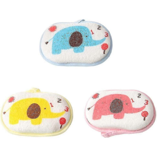 Lot de 3 éponges de bain douces pour bébé
