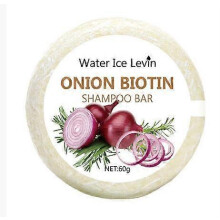 Shampoo-Seife mit Zwiebeln und Biotin, beruhigend und feuchtigkeitsspendend für alle Haartypen