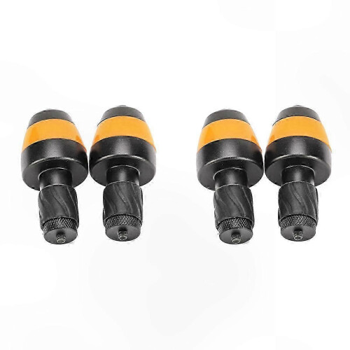 Handlebar End LED Lights with Turn Signal, 4-Pack Waterproof Orange Bicycle Indicators