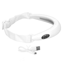 Appareil de massage facial YMMR V : microcourant, LED rouge et bleue, ceinture liftante et vibrante pour réduire le double menton