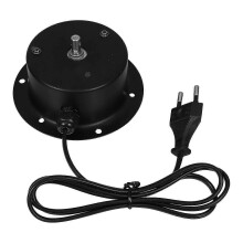 Stille roterende discobalmotor, 220V witte ijzeren koperen elektromotor voor theaterpodiumverlichting, instelbare snelheid en draairichting, 1 stuk