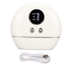 Appareil de massage électrique Gua Sha avec fonction chauffante, exfoliante et stimulant la circulation sanguine, blanc (YMMR)