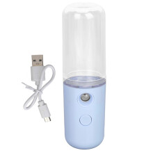 Vaporisateur facial nano USB portable, bleu - Brumisateur hydratant rechargeable pour usage domestique (YMMR)