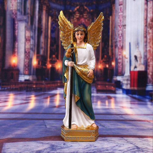 Saint Raphael Statue Exquisite Design Vivid Pattern for Living Room Study Decor 1