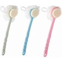 Lot de 3 brosses de bain exfoliantes Ă long manche pour hommes et femmes