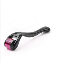 Rouleau de micro-aiguilles Derma Roller 540 aiguilles de 1,0 mm pour la croissance de la barbe et des cheveux - Outil de soin de la peau pour hommes