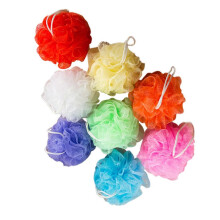 Boules exfoliantes réutilisables en maille solide, nettoyant doux pour le corps, couleurs assorties, lot de 16