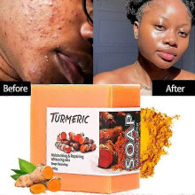 Savon minceur au curcuma 100 g, pain nettoyant naturel pour tous types de peau