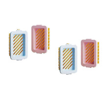 Lot de 4 boîtes à savon élastiques en maille pour faire mousser le savon à lessive et ranger les savons.