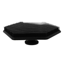 Brosse de bain exfoliante en silicone avec manche ergonomique et poils doux à séchage rapide