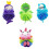 Ensemble de 4 brosses de bain pour enfants, douces et confortables. 1