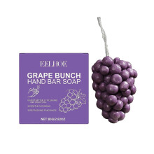 Savon parfumé en forme de raisin, joli savon pour les mains, savon décoratif pour le bain, idée cadeau, 80 g