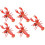 Lobster Wind-Up Pull String Toy for Children, 5 Piece Plastic Animal Collection 1