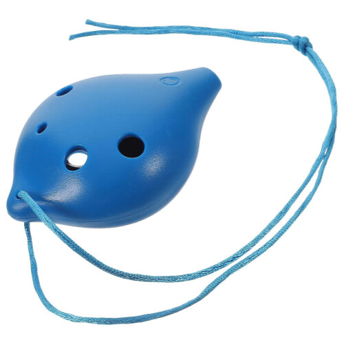 Plastic 6-Hole Ocarina, AC Tone Beginner Musical Instrument for Practice