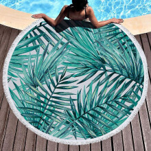 Serviette de plage ronde mandala à franges, tapis de yoga en coton ultra-épais et cadeau d'été hippie (2)