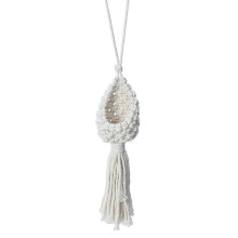 Boho Makramee Luftpflanzen-Hängekorb Tillandsien-Hängeseil für Blumen-Heimdekoration (13cm) (haoyi)