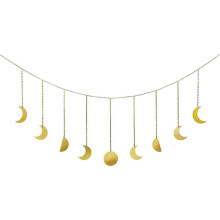 Ensemble de décorations murales à suspendre en forme de phases lunaires pour chambre, salon, appartement ou dortoir (ShiKai)