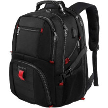 Extra grote laptoprugzak van 50 liter, waterbestendig, TSA-goedgekeurd, reisrugzak met USB-poort