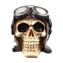 Statues de crânes réalistes pour Halloween, figurines de squelettes à collectionner, décorations de crânes - CHSZ