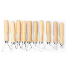 Ensemble de 10 outils de modelage et de sculpture sur argile, poterie, cire et savon YEMAA