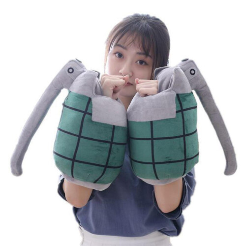 Luvas de Inverno de Algodão com Design de Granada Anime, Manga Curta e Acolchoadas para Cosplay e Decoração