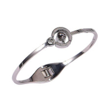 Projection Bracelet, Silver Titanium Steel 100 Language I Love You Words Bangle, Daily Wear Jewellery for Women and Girls